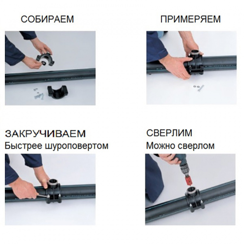 Седелка с резьбовым отводом 40x1 IRRITEC