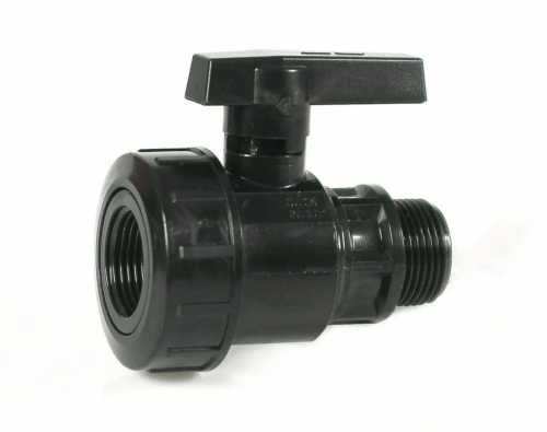 Кран шаровой пластиковый 1 1/2" НР x ВР IRRITEC